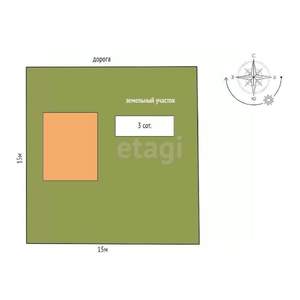 Дом 70м², 2-этажный, участок 3 сот.