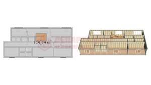 Коттедж 394м², 3-этажный, участок 2 сот.