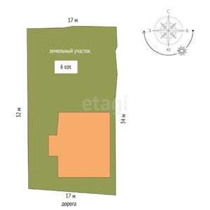 Дом 303м², 3-этажный, участок 6 сот.