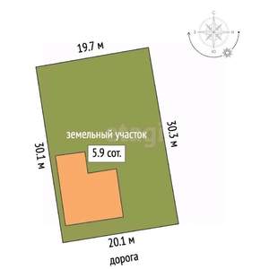 Дом 85м², 1-этажный, участок 6 сот.