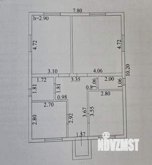 Дом 71м&sup2;, 1-этажный, участок 4 сот.  
