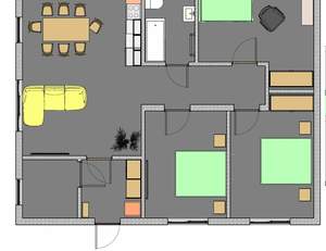 Дом 100м&sup2;, 1-этажный, участок 6 сот.  