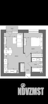 1-к квартира, посуточно, 45м2, 16/23 этаж