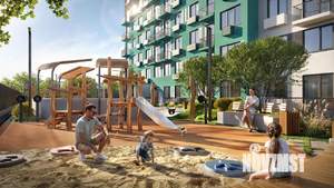 1-к квартира, строящийся дом, 33м2, 2/19 этаж