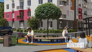 1-к квартира, строящийся дом, 45м2, 9/10 этаж