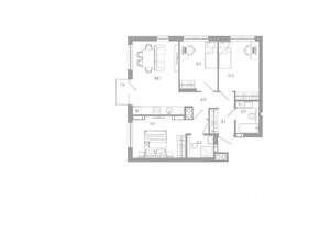 3-к квартира, вторичка, 67м2, 5/25 этаж