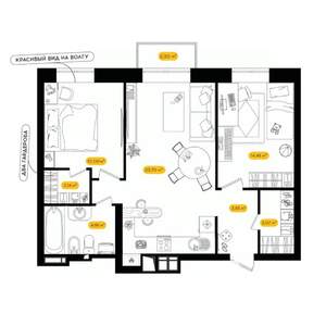 2-к квартира, вторичка, 60м2, 17/24 этаж