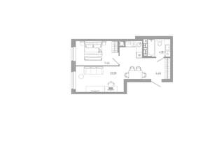 1-к квартира, вторичка, 45м2, 4/18 этаж