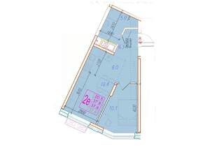 2-к квартира, вторичка, 38м2, 18/24 этаж