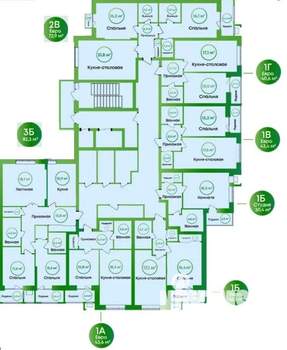 1-к квартира, вторичка, 41м2, 15/16 этаж