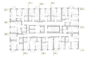 2-к квартира, вторичка, 53м2, 9/25 этаж