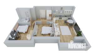 2-к квартира, вторичка, 61м2, 7/17 этаж