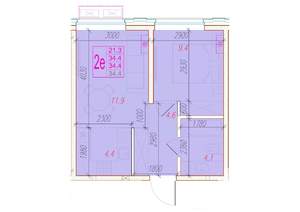 2-к квартира, вторичка, 34м2, 2/24 этаж