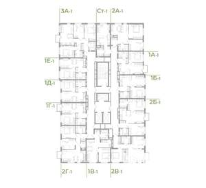 2-к квартира, вторичка, 52м2, 23/25 этаж