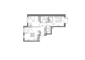 2-к квартира, вторичка, 64м2, 2/25 этаж