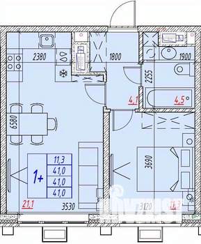2-к квартира, вторичка, 41м2, 4/25 этаж