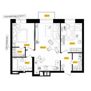 2-к квартира, вторичка, 60м2, 24/24 этаж