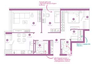 3-к квартира, сданный дом, 70м2, 3/19 этаж