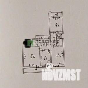 3-к квартира, вторичка, 67м2, 8/9 этаж