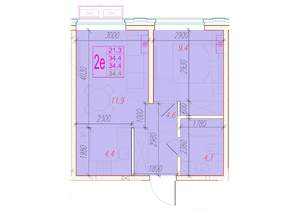 2-к квартира, вторичка, 34м2, 7/24 этаж