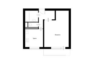 1-к квартира, вторичка, 44м2, 1/12 этаж