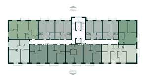 1-к квартира, строящийся дом, 35м2, 9/10 этаж