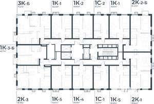 1-к квартира, вторичка, 36м2, 11/21 этаж