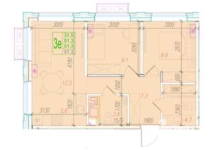 3-к квартира, вторичка, 51м2, 5/24 этаж