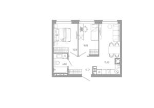 2-к квартира, вторичка, 45м2, 18/18 этаж