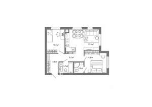 2-к квартира, вторичка, 57м2, 5/25 этаж