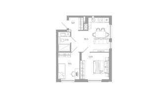 2-к квартира, вторичка, 47м2, 17/25 этаж