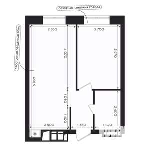 1-к квартира, вторичка, 36м2, 2/24 этаж