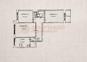 3-к квартира, вторичка, 66м2, 2/9 этаж