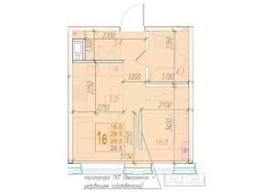 1-к квартира, вторичка, 29м2, 23/24 этаж