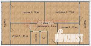 3-к квартира, вторичка, 68м2, 5/5 этаж