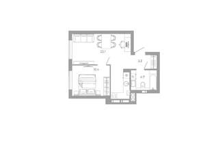 1-к квартира, вторичка, 41м2, 20/25 этаж