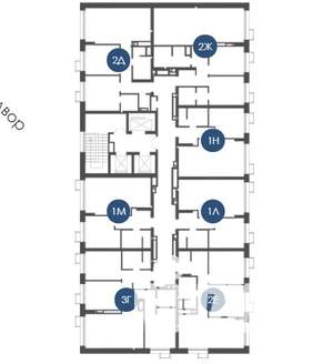 2-к квартира, вторичка, 61м2, 2/23 этаж