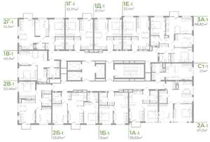 3-к квартира, вторичка, 67м2, 7/25 этаж