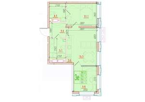 3-к квартира, вторичка, 52м2, 14/24 этаж