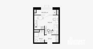 Студия квартира, вторичка, 27м2, 5/23 этаж