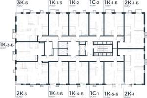 2-к квартира, вторичка, 61м2, 5/21 этаж
