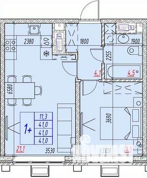 2-к квартира, вторичка, 41м2, 7/25 этаж