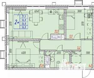 3-к квартира, вторичка, 57м2, 9/25 этаж