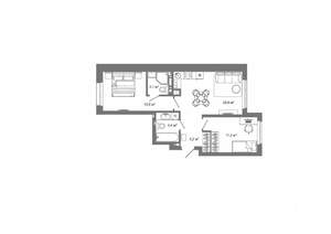 2-к квартира, вторичка, 56м2, 2/25 этаж