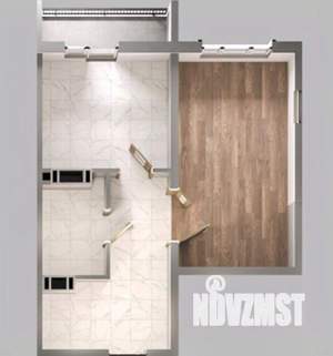 1-к квартира, строящийся дом, 39м2, 6/14 этаж