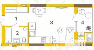Студия квартира, вторичка, 30м2, 9/23 этаж