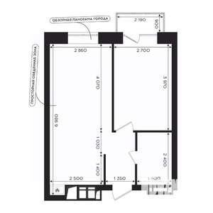 1-к квартира, вторичка, 36м2, 6/24 этаж