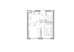 1-к квартира, вторичка, 33м2, 14/25 этаж
