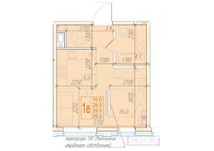 1-к квартира, вторичка, 29м2, 2/24 этаж