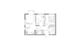 2-к квартира, вторичка, 53м2, 9/25 этаж